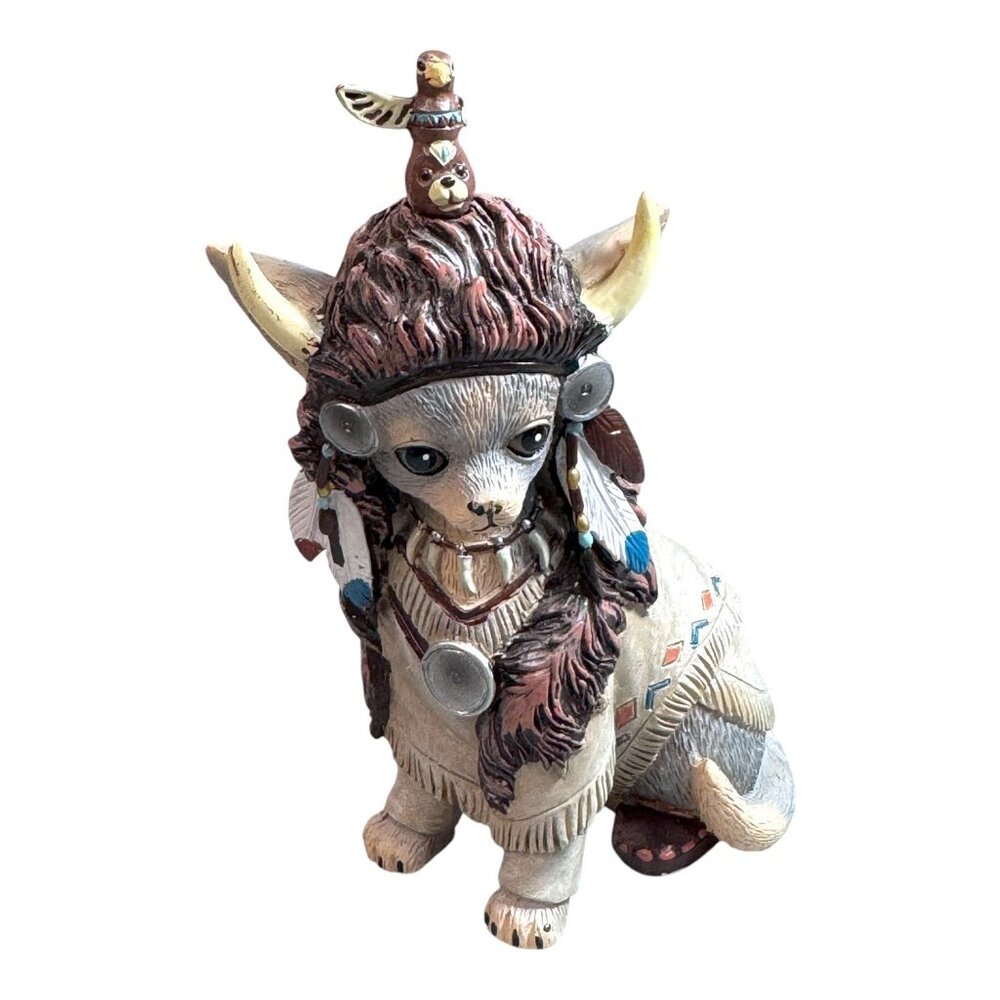 Totem Tom Cat Kitten Feathers N Furs Hamilton Collection Resin Figurine 2016 SEE